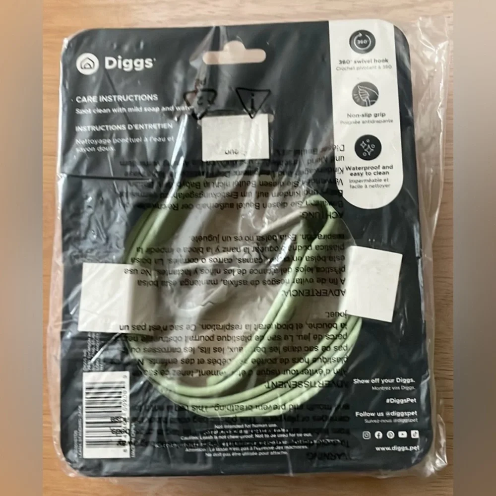 Diggs 6 Ft Green Dog Leash